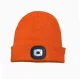 Rechargeable LED Beanie Hat with Light, Orange