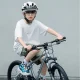 Rockbros LK-67 Youth Bike Helmet with Detachable Visor 54–58 cm - White