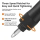 Rockbros 42320010001 Hand Bicycle Pump with Screwdriver, Black