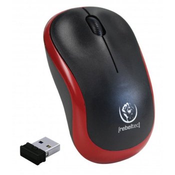 Rebeltec Meteor Wireless Optical Mouse, Red