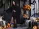 Long Hooded Halloween Cape for Cosplay and Costumes, Black