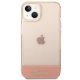 Guess Translucent iPhone 14 Plus ietvars, rozā
