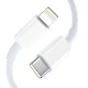 Tech-Protect C35W 2x USB-C PD 35W Wall Charger with USB-C - Lightning Cable - White