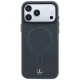 Mercedes Leather 3D MagSafe Case for iPhone 18 Pro / 17 Pro - Anthracite