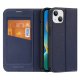 Dux Ducis Skin X2 Magnetic Flip Case for iPhone 14 Plus, Blue