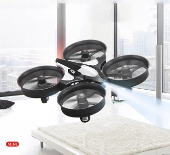 RC Drons Kvadrokopters JJRC H36 mini 2.4GHz 4CH 6 Axis Melns | RC Drone Black