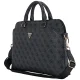 Guess 4G Zipper Pocket & Triangle Logo 15\" Laptop Bag, Black