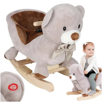 Plush Rocking Bear with Soft Seat and Sound