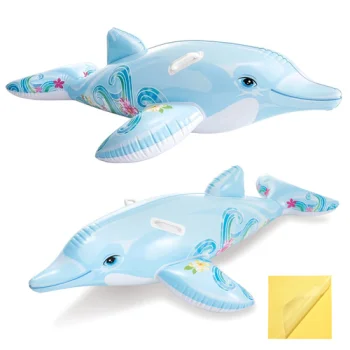 Kids Inflatable Dolphin Pool Float Ride-On INTEX 58535NP