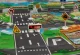 Children\'s Slim Mat Carpet with Road Signs, 130 x 100 cm