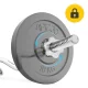 4FIZJO Super Curl Barbell Bar 120 cm, 25 mm, Silver