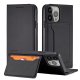 Magnet Card Case for iPhone 13 Pro Wallet Stand Cover Black