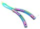 Butterfly rainbow butterfly knife