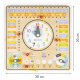 Ecotoys ESC-W-036 Wooden Educational Board - Calendar and Clock