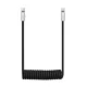 Newell USB-C to USB-C Cable 100 W, 1.5 m, Coiled, Silicone, Black