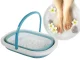 Collapsible Silicone Foot Massage Basin with Nubs, Blue