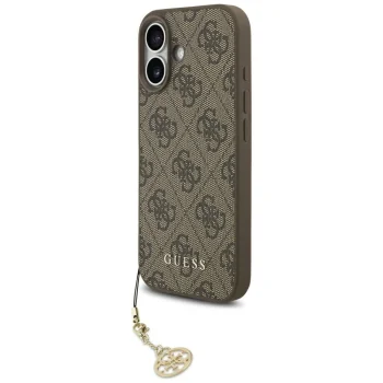 Guess iPhone 17 Case 4G Charms Collection MagSafe, Brown