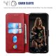 Xiaomi Mi 9 Lite / CC9 / CC9mt Classic Wallet Leather Book Case Cover, Red
