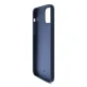 3Mk Protection Silicone Case for iPhone 15 Plus, Navy Blue