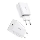 Baseus Speed Mini USB-C Fast Wall Charger 20W, White