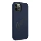 Guess iPhone 12 Pro Max Case Silicone Vintage Script, Blue