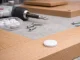 Hinged Screw Covers 100 pcs Snap Caps for Furniture Screws, White