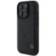 Apple iPhone 16 Pro Max 6.9\" Mercedes MB Curved Stitches Leather Case Cover, Black