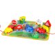 Wooden Lacing Blocks with Playmat and Vehicles KX2939