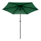 MultiGarden 270 cm Garden Umbrella with Tilt and Crank, Green
