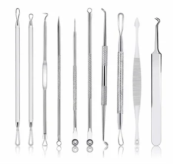 Blackhead and Pimple Remover Tool Set (10 Pieces)