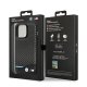 Apple iPhone 14 Pro Max 6,7\" BMW Leather Carbon Case Cover (BMHCP14X22NBCK), Black