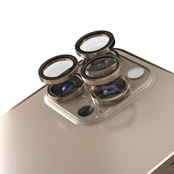 Etteri Camera Lens Protector for iPhone 16 Pro / 16 Pro Max, Gold