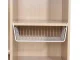 Under-Shelf Hanging Metal Basket, White