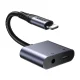 2-in-1 Audio Adapter Joyroom SY-L01 Lightning to 3.5mm + Lightning, Black
