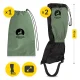 Waterproof Hiking Gaiters MOUNTAIN GOAT, 40 cm, Olive