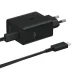 Samsung Power Adapter Duo EP-T5020XBEGEU Wall Charger 2x USB-C 50W, Black