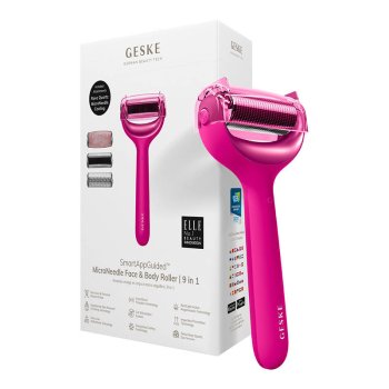 MicroNeedle Face & Body Roller Geske 9in1 App Guided Magenta