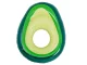 Inflatable Avocado Mattress with Ball 150x115 cm