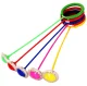 LED Ankle Skip Ball Fitness Game with Flashing Wheel for Kids, Green