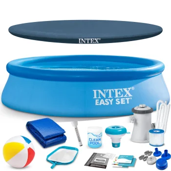 Pripučiamas sodo baseinas Intex 28106 su siurbliu ir priedais, 244 x 61 cm