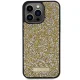 Guess iPhone 15 Pro Max Case Rhinestone Metal Logo, Yellow