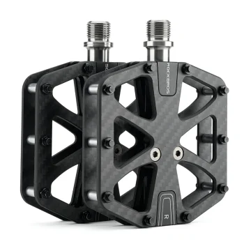 Rockbros C525 Carbon Fiber Platform Bike Pedals (Black)