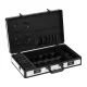Aluminum Hairdresser and Barber Case, Black and White