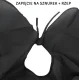 Hairdressing cape 140 x 100 cm with cord and velcro black