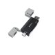 Devia EL239 картридер 2 в 1 SD TF USB USB-C 2.0, черный