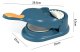 Plastic Dumpling Mold with Dough Press, 20 cm, Blue