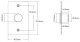 No Touch Exit Button Waterproof IP65, Flush Mounted