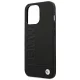 BMW iPhone 14 Pro Max Case Leather Stamp, Black
