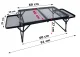 Folding Aluminum Camping Table with Side Shelves