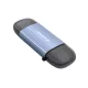 Wozinsky WCR-5G Memory Card Reader for SD and microSD, USB-A / USB-C 3.0, Gray